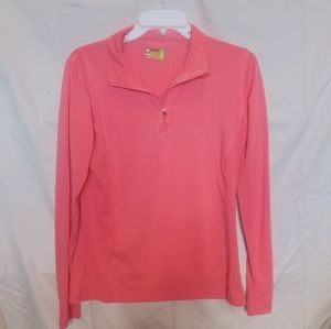 Tasc Performance quarter zip top - coral color